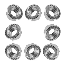 Wheel Flanged Serrated Wheel Nuts for Polaris 7542459 7547211 3/8"-24 /8PCS