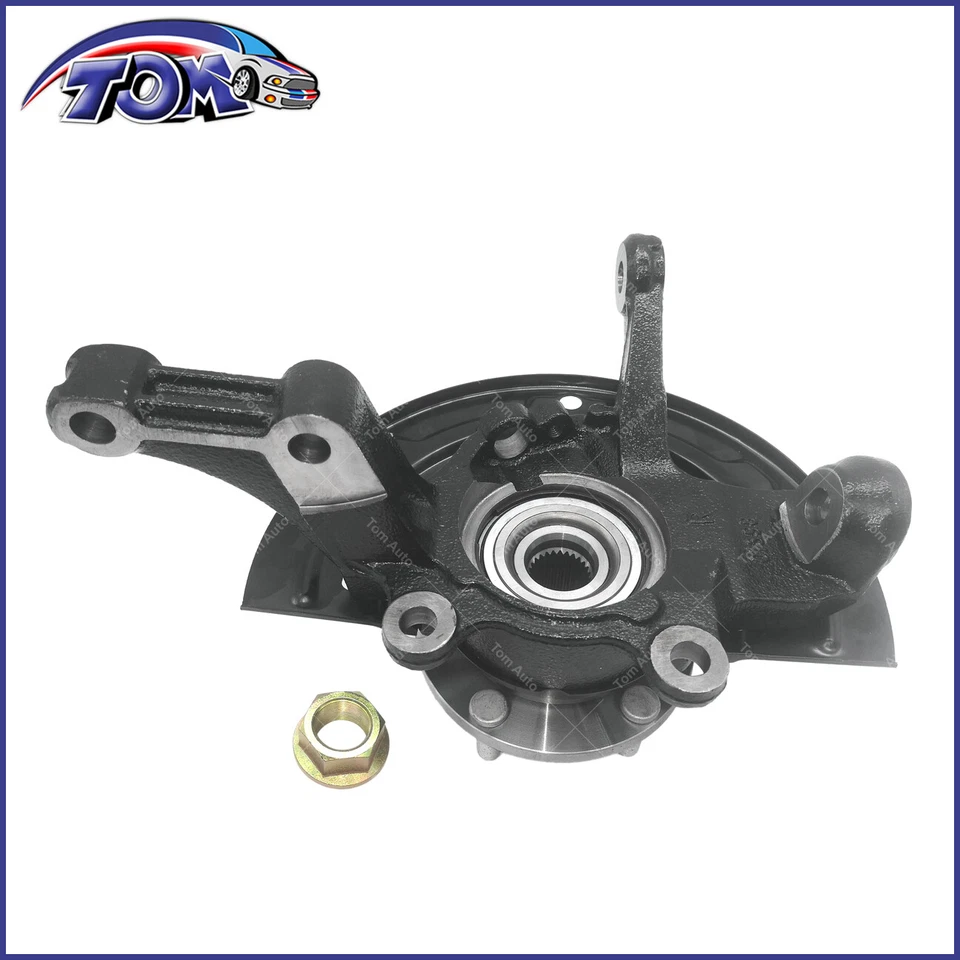 Conjunto de nudillo de dirección con cojinete de cubo de rueda delantero derecho para Nissan Altima 2,5 L Foto 2 de 3