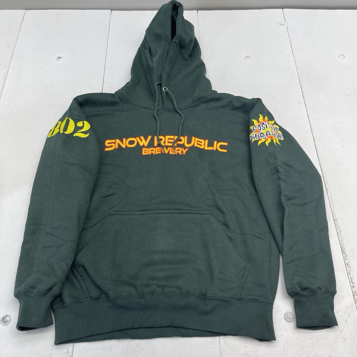 2️⃣ Snow Republic Brewery West Dover Vermont Green Hoodie Unisex