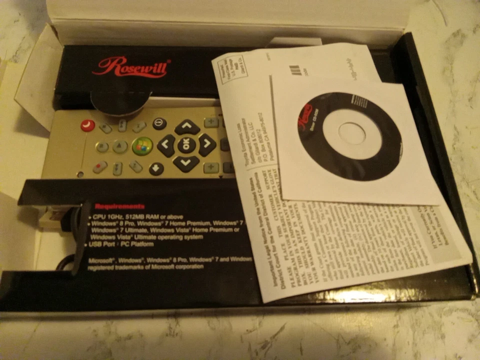Rosewill RHRC-12001 New-open Box Remote Windows MCE Netflix Function Media - Image 2 of 3