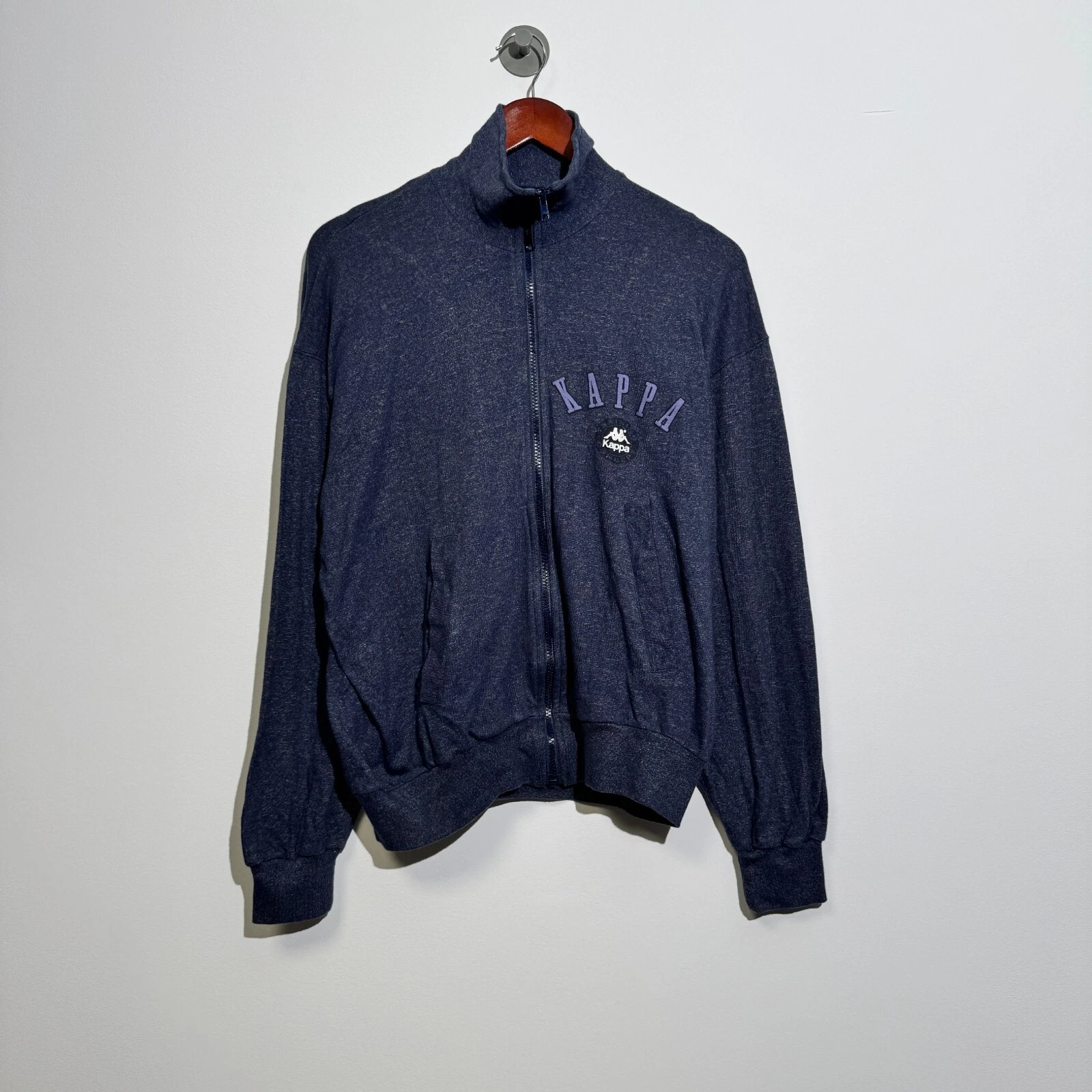 GUCCI Giacca tuta Kappa unisex vintage grigio lupo cotone taglia M vestibilità regolare