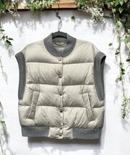 Peserico Chain Trim Puffer Vest Size 46/us 10 Retail $1325
