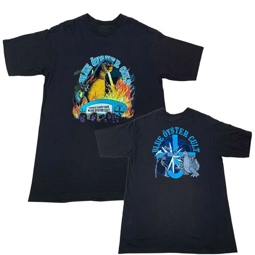 T-shirt Blue Oyster Cult Godzilla – Motif Graphique Noir – Coton – Tailles S à 5XL