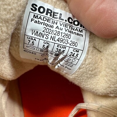 New Sorel Kinetic Breakthru Caribou Sneakers Boots Nova Sand