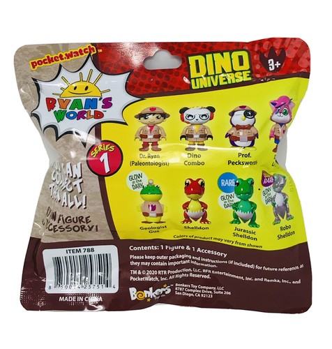 Ryan’s World Dino Universe Serie 1 Figura Misteriosa Bolso Ciego Con Accesorio NUEVO - Imagen 2 de 2