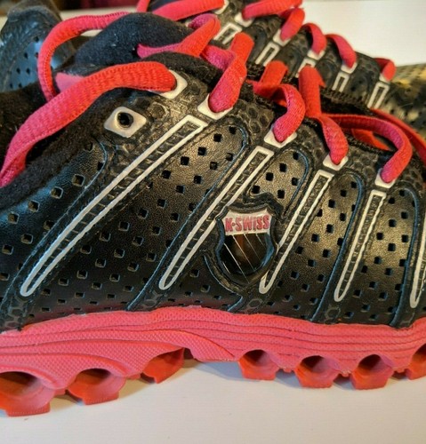 black and pink k swiss shoes