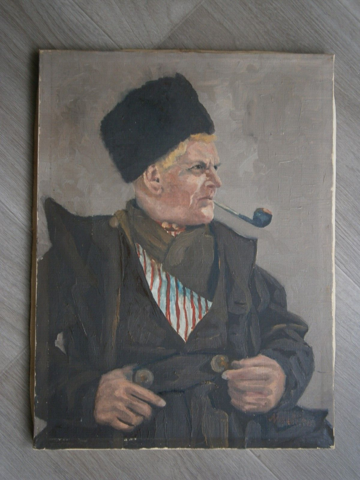 Oil Painting on Canvas "Dutchman" Portrait William H Machen Decor Man