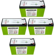 4pc K2 Energy 12V 11Ah K2B12V11EB Lithium Iron Phosphate Battery with BMS