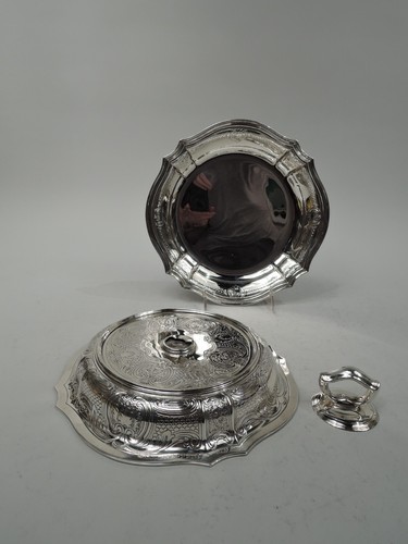 Tiffany Bowl 16765A1 Antique Round Covered Serving Dish American Sterling Silver - Picture 5 of 9