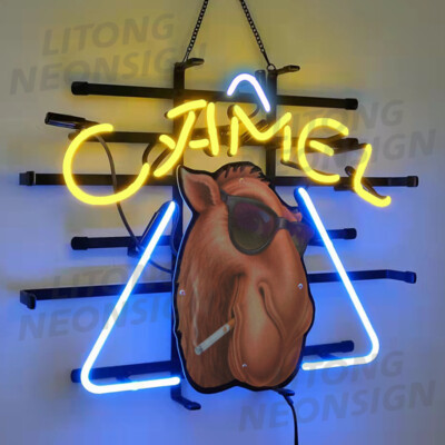 Camel Cigarettes Joe Camel Neon Sign Real Glass 19