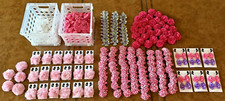 Huge Wholesale Lot Baby Toddler Hairbows Hair Clips Bows Pink Non Slip flower