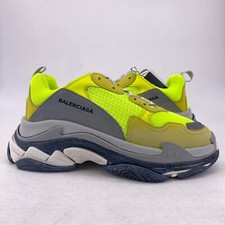 美品 バレンシアガ Triple S Trainers Fluo Yellow Balenciaga Men's Triple S Trainers/Sneakers in Fluorescent Yellow