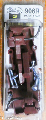 Kadee G Scale #906R Type E Straight Centerset Shank Couplers w/Body MountGearbox