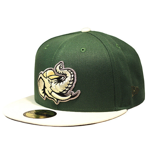 New Era Modesto Athletics Fitted Hat MILB Green Cream California League Patch - Picture 4 of 7