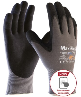 3 Paar ATG MaxiFlex Ultimate Arbeitshandschuhe Nitrilschaum Touchscreen kompatibel