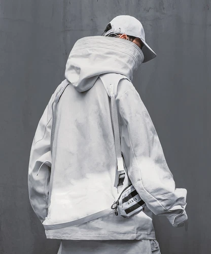 Niepce i-Tech Techwear Jacket Urban Streetwear Asian Hip Hop Funnel Hoodie image 12