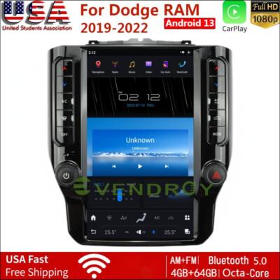 12.1'' For Dodge RAM 1500 2500 3500 Car GPS Player Navigation Radio Stereo 4G+64G