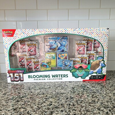 Pokemon 151 Blooming Waters Premium Collection Scarlett Violet Blastoise TCG