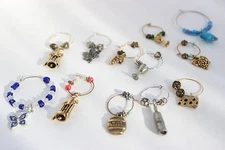 Vintage Wine Glass Charms OS1