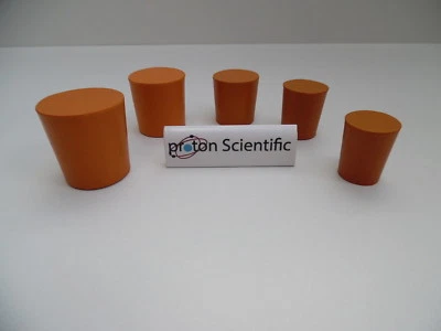 PROTON SCIENTIFIC Rubber Bungs Stoppers Laboratory SOLID Stoppers Various Sizes *Multi Listing*