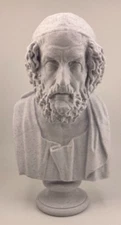 GREEK SCULPTURE HOMER 7.9 INCH/200 MM, MUSEUM REPRODUCTION