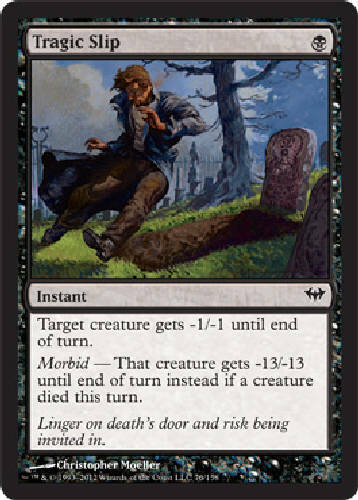 TRAGIC SLIP Dark Ascension MTG Magic the Gathering Cards DJMagic