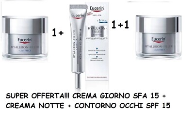 EUCERIN TAGESCREME + NACHTCREME + AUGENKONTUR