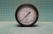 Weksler Royal 4 1/2" Pressure Gauge 0-30 PSIG, 1/4" NPT Back Cracked Glass 