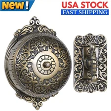 Vintage Brass Twist Doorbell Mechanical Old Fashioned Victorian Front Doorbell