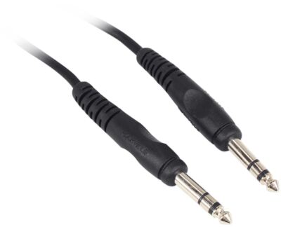 Rockville RCTR106B 6' 1/4'' TRS to 1/4'' TRS Balanced Cable, Black, 100% Copper