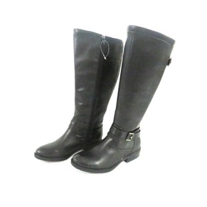 bare traps wide calf boots black