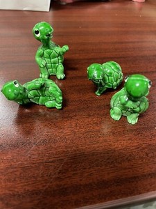 Lot (4) KINDER SURPRISE TAPSI TORTELS TURTLES ISLAND 1987 - FIGURES COLLECTIBLES