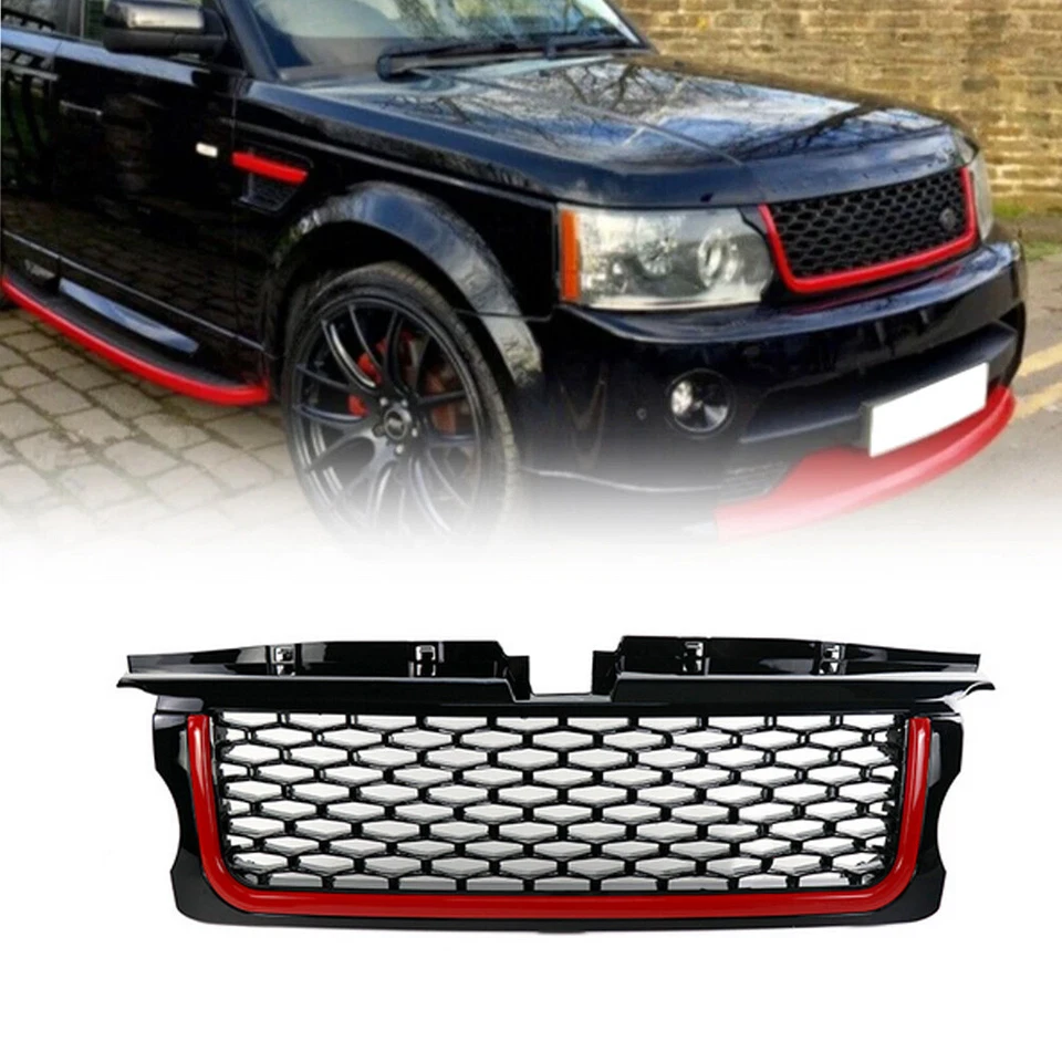 Parrilla de malla para parachoques delantero de auto para Land Rover Range Rover Sport 2005-2009 Foto 3 de 4