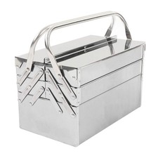 Metal Cantilever Tool Box 3 Layer 5 Tray Rustproof Retractable Cantilever To...