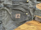 Vintage Carhartt Men's Bib Overalls 38x34 rare brown color with leather label  — photo 5
