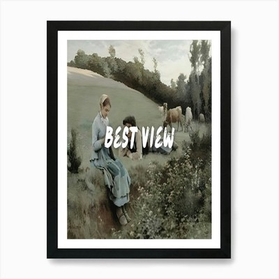Best View Kunstdruck gerahmt Wandbild Poster Leinwanddruck Bild