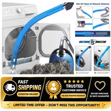 Dryer Vent Cleaner Kit Flexible Lint Vacuum Attachment Fits Most Vacuums Blue
