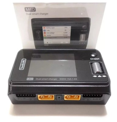 ToolkitRC M6D 2in1 Dual 2x250W 15A 6s Akku Ladegerät Balancer Lipo LiHV XT60