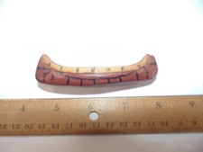 BSA Vintage Handcarved Canoe Neckerchief Slide Folk Art