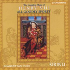 Hugh Wilson All Goodly Sports - The Complete Music of Henry 8 (CD) Album
