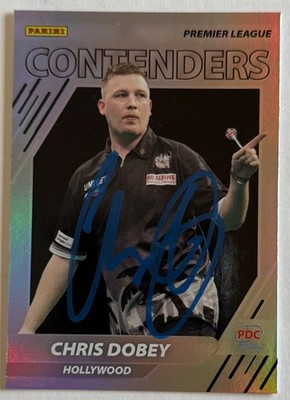 Chris Dobey Hand Signed 2025 Panini PDC Premier League Card Darts Autograph 1