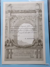 REGNO DIPLOMA IN BIANCO x MEDAGLIA A.O.I. SENZA GLADIO AFRICA ORIENTALE ITALIANA