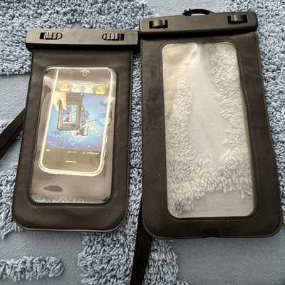 Lot X2 Waterproof Cell Phone Pouch Case Covers Underwater Floating Boat Dry Bag