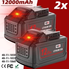 For Milwaukee for M18 12Ah Lithium-ion Extended Capacity Battery PACK 48-11-1860