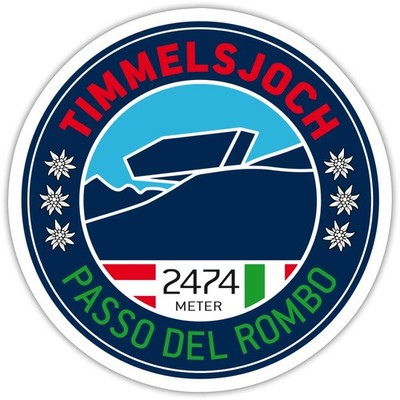 Timmelsjoch Passo Del Rombo Gebirgspass Aufkleber Sticker, max. 10 x 10 cm