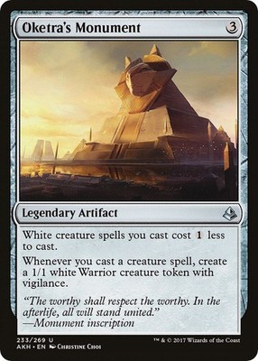 1x Oketra's Monument - Amonkhet NM - MTG