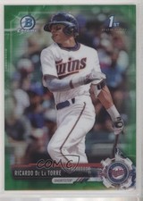2017 Bowman Draft Chrome Green Refractor 52/99 Ricardo De La Torre #BDC-190 0hd6