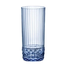 Bormioli Rocco America '20s 16.25 oz. Cooler Glasses, Sapphire Blue, Set of 6
