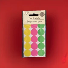 315 Yard Garage Rummage Sale Price Tags Blank Round Sticker Labels 3 Colors *New