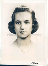 1940 Photo Press Anne Walker Willimon Brown Eyed Blonde Rhododendron Festival